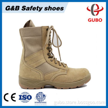 Most popular nubuck men steel toe military boot cheap for sale